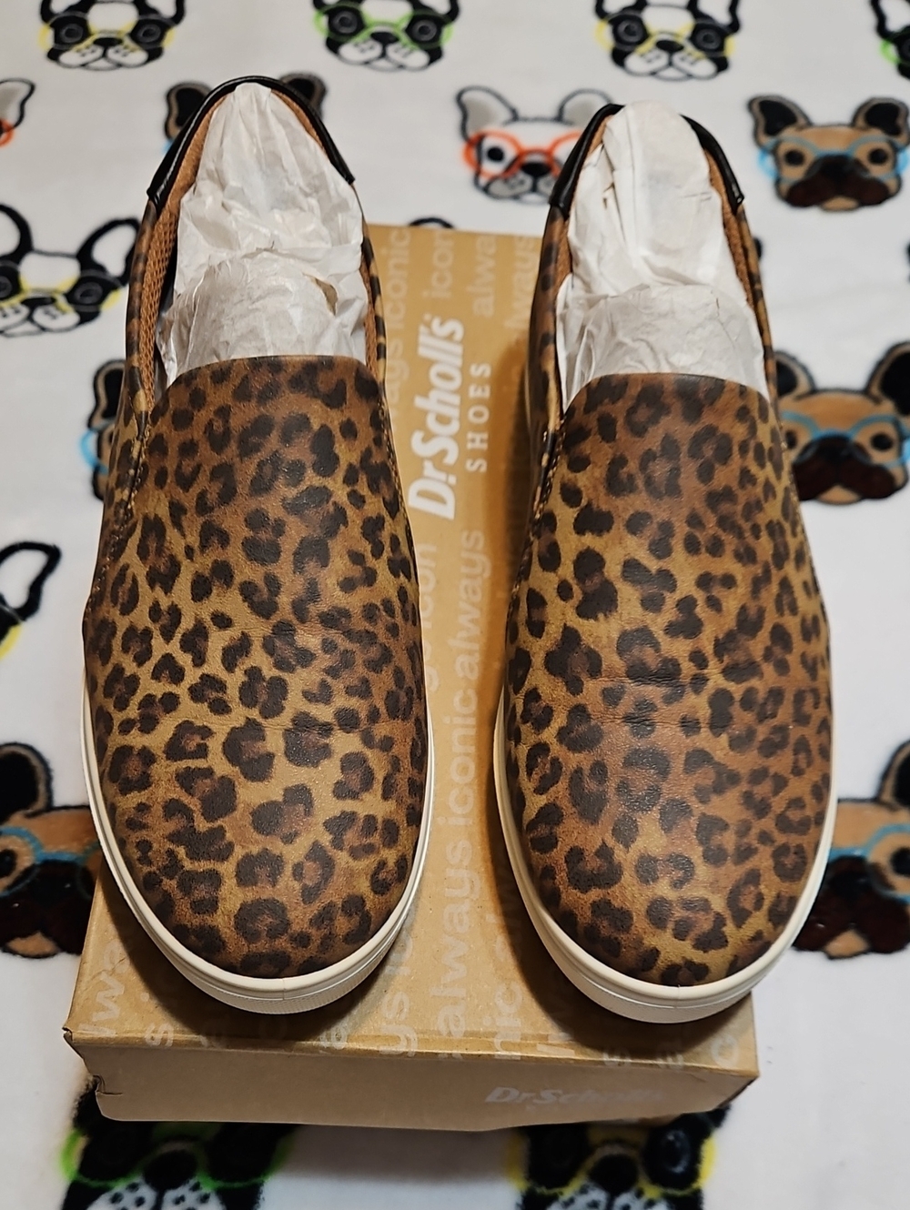 Dr. Scholl's Leopard Print Slip-On Sneakers - Tan & Brown, Madison Size 7.5
